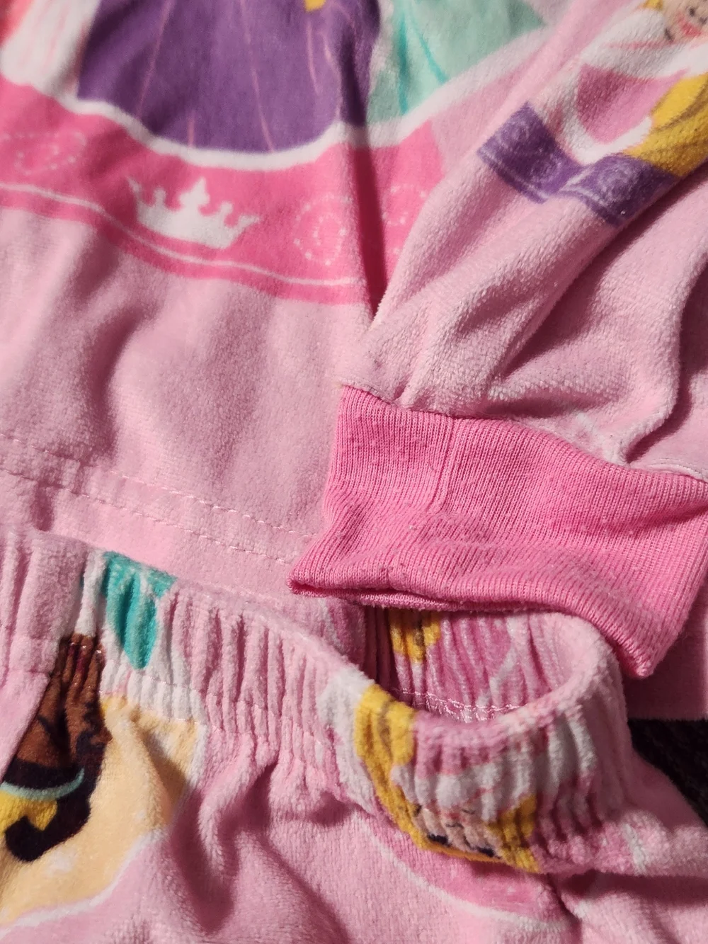 Girls Pink Disney Princess Pajama Set